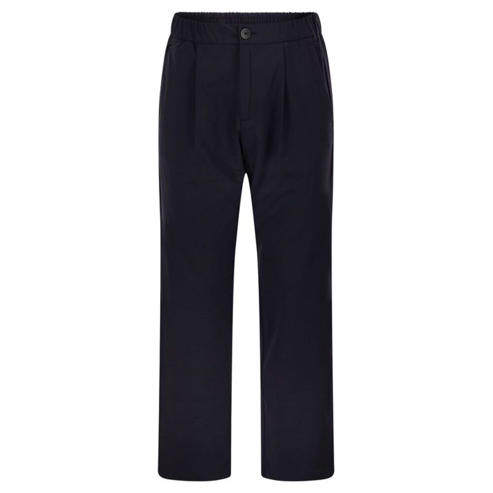 Herno Men Stretch Techno-Nylon Jogger Trousers With Pleats